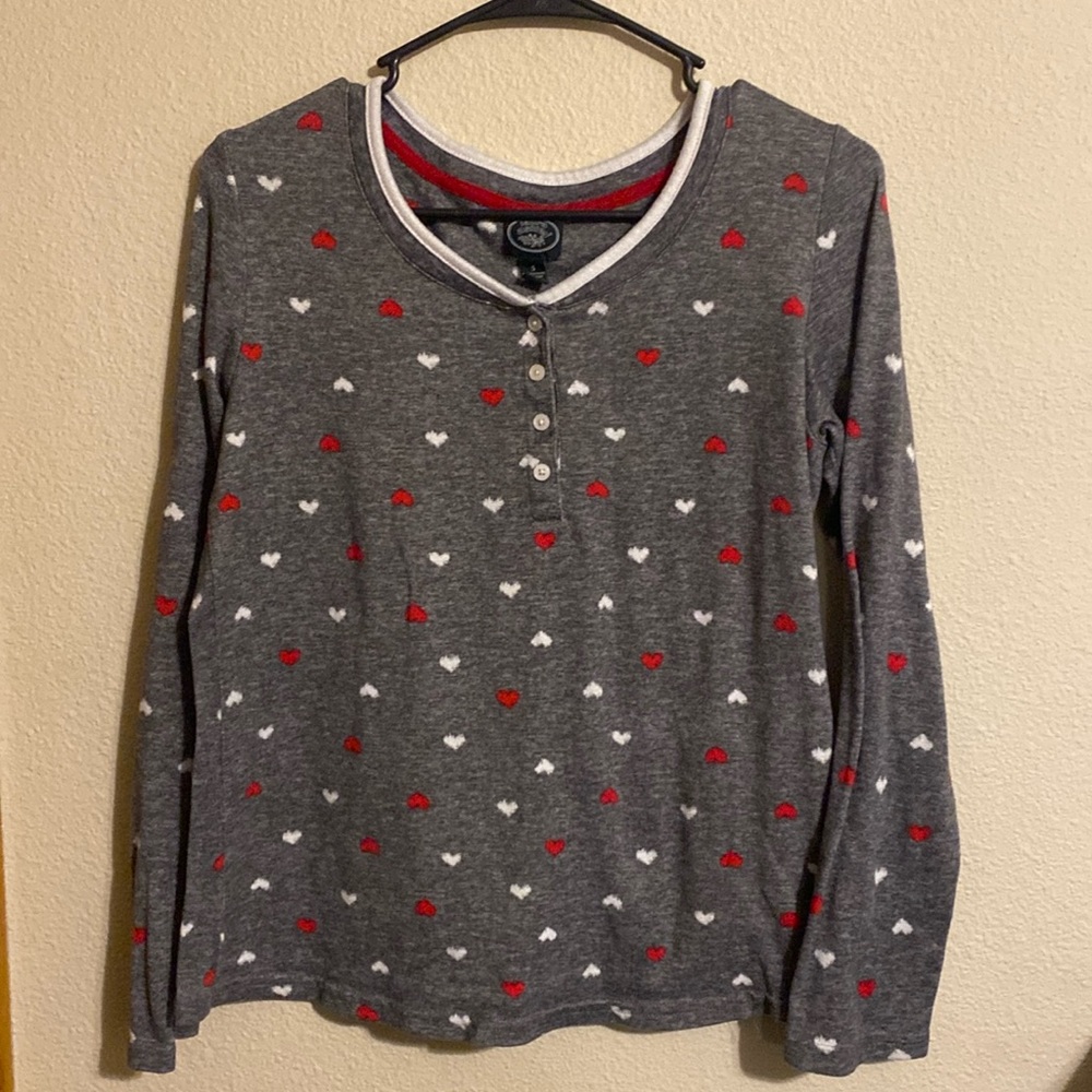 Laura Ashley heart print top size small